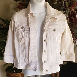 White Old Navy Jean Jacket